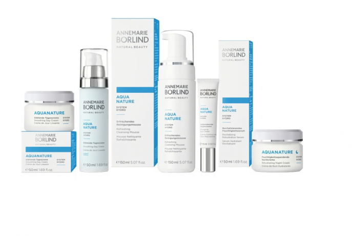 ANNEMARIE BORLIND AQUANATURE Glattende Tagescreme 50 ml, ANNEMARIE BORLIND Дневной крем для лица разглаживающий для сухой кожи (Германия), веган, с гиалуронатом натрия и экстрактами алоэ и папируса, 50 мл