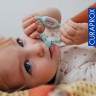 Curaprox Baby-Beissring mit Rassel  Lernzahnburste Детское кольцо для прорезывания зубов с обучающей зубной щеткой-погремушкой