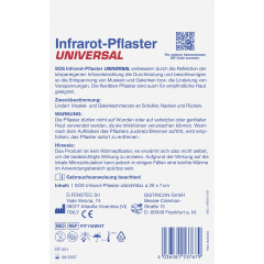 SOS Infrarot-Pflaster Universal, 1 Stuck, SOS Инфракрасный пластырь универсальный, для плеч, шеи и спины, 1 шт.