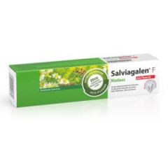 Salviagalen F Madaus Zahncreme 75 ml x 5st, Зубная паста Salvigalen F Madaus с фтором, для чувствительных зубов, защита от кариеса и воспалений, травяная формула 75мл х 5шт