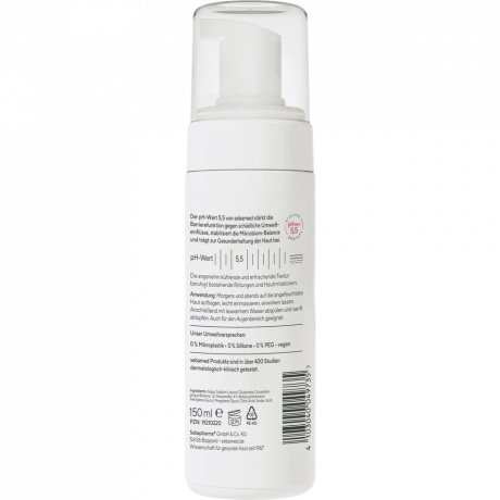 SEBAMED Anti-Rotungen Reinigungsschaum, 150 ml, Себамед Пенка для умывания против покраснений, мягкое очищение, 150 мл