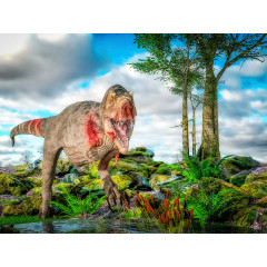 CALVENDO Puzzle CALVENDO Puzzle Reise in die Prahistorie unter den Dinosauriern Пазл CALVENDO Puzzle Путешествие в предысторию среди динозавров