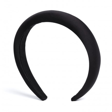 Filippa Firenze Apero Satin Haarreif Gepolstert Schwarz Apero атласная повязка на голову с подкладкой