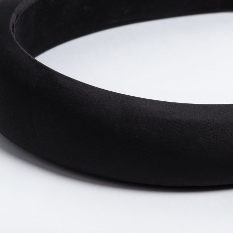 Filippa Firenze Apero Satin Haarreif Gepolstert Schwarz Apero атласная повязка на голову с подкладкой