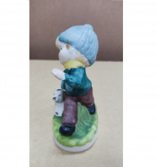 Статуэтка винтажная I'm Still Goebel &quot;Мальчик с собакой&quot;, 11 см, Германия, 1960-70гг.