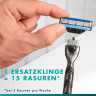 GILLETTE Rasierklingen, Mach3, 16 St, Джилетт Сменные кассеты Mach3 для мужской бритвы, 16 шт.