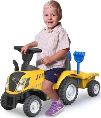 Jamara Rutscher New Holland T7 Traktor gelb Трактор Rider New Holland T7 желтый