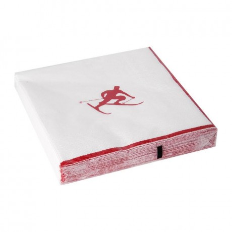 Gmundner Keramik Gmundner Keramik Toni Rubinrot Servietten Lunch 33x33 cm 20 Stuck Салфетки Gmundner Ceramics Toni Ruby Red Lunch 33x33 см 20 шт.