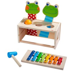 Haba Klang-Klopfbank Froschkonzert Klang-Klappbank Концерт лягушки