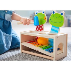 Haba Klang-Klopfbank Froschkonzert Klang-Klappbank Концерт лягушки