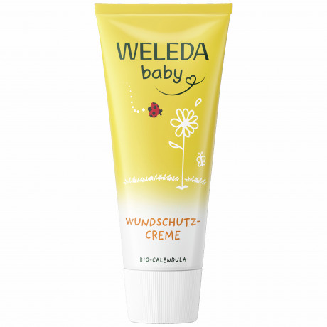 Weleda baby CALENDULA Wundschutzcreme, 75 ml, Детский защитный крем под подгузник с календулой и оксидом цинка, 75 мл