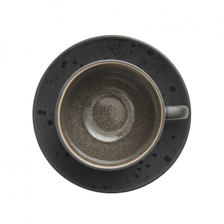 Bitz Bitz Gastro black / dark Tasse 0,22 L mit Untertasse 10 cm Set 4-tlg. Чашка Bitz Gastro черная/темная 0,22 л с блюдцем 10 см, набор из 4 шт.