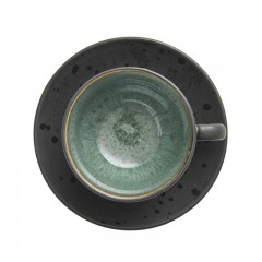 Bitz Bitz Gastro black / dark Tasse 0,22 L mit Untertasse 10 cm Set 4-tlg. Чашка Bitz Gastro черная/темная 0,22 л с блюдцем 10 см, набор из 4 шт.