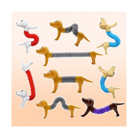Vetaka Hundefigur Pop Tubes fur Kinder Фигурка собаки Pop Tubes для детей