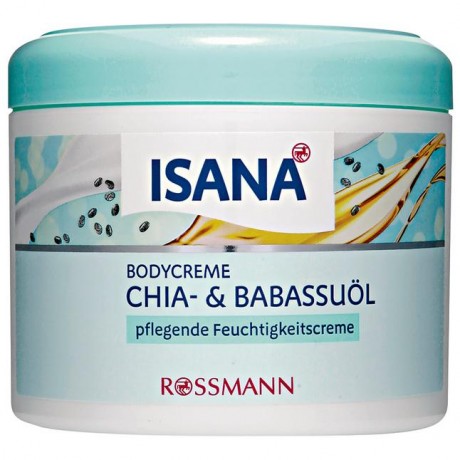 ISANA Bodycreme Chia- & Babassuol Крем для тела Чиа и Бабасу для сухой кожи 500 г