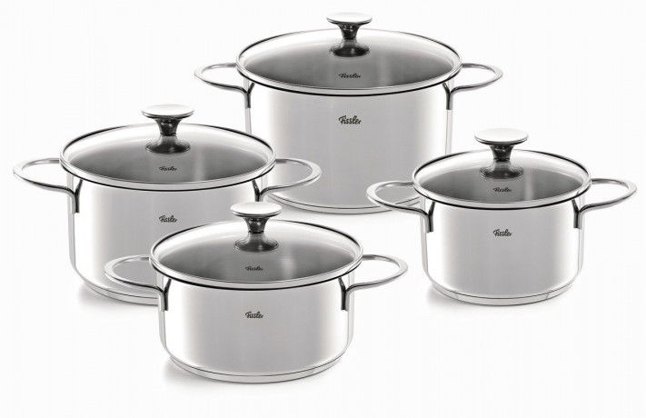Fissler Fissler Topfset  4-tlg.COPENHAGEN silber Набор горшков Fissler 4 шт.КОПЕНГАГЕН