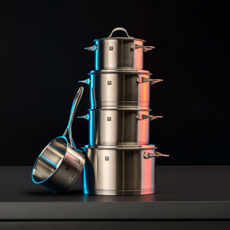 ZWILLING ZWILLING Kochtopfset 5-tlg. ESSENCE silber Набор кастрюль ZWILLING из 5 предметов. СУЩНОСТЬ