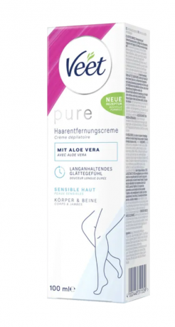 Veet PURE Haarentfernungscreme Sensible Haut Крем для удаления волос PURE для чувствительной кожи 100мл