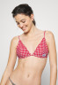 Tommy Hilfiger TRIANGLE FIXED Bikini top primary red/white TRIANGLE FIXED Верх бикини первичный красный/белый