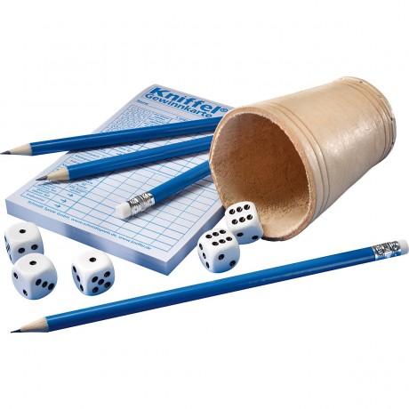 Schmidt Spiele Kniffel mit Lederwurfelbecher Книфель с кожаной чашкой для игральных костей