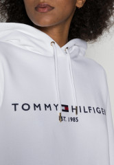 Tommy Hilfiger HILFIGER HOODIE Sweatshirt white HILFIGER HOODIE толстовка белый