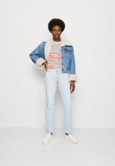 Tommy Hilfiger 1985 C NK SS Basic T-shirt white/fireworks 1985 C NK SS — базовая футболка белый/фейерверк