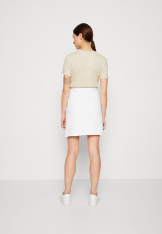Tommy Hilfiger STRAIGHT SKIRT Denim skirt white ПРЯМАЯ ЮБКА Джинсовая юбка белый