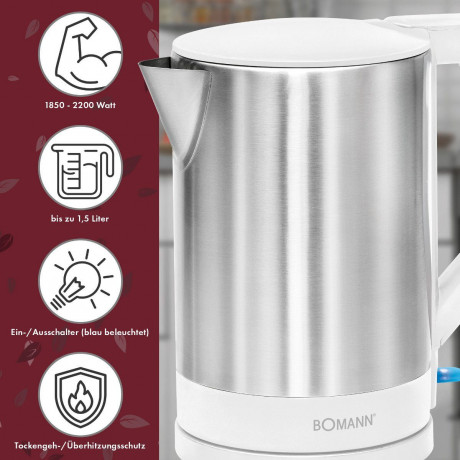 BOMANN BOMANN Wasserkocher WKS 3002 CB schwarz Чайник BOMANN WKS 3002 CB