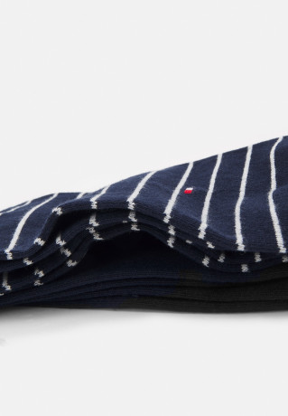 Tommy Hilfiger WOMEN SOCK SMALL STRIPE 2 PACK Socks midnight blue ЖЕНСКИЕ НОСКИ С МАЛЕНЬКИМИ ПОЛОСКАМИ, 2 УПАКОВКИ Носки темно-синий