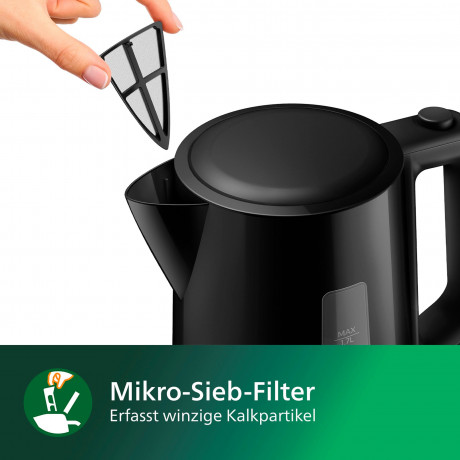 Philips Philips Wasserkocher Series 3000 HD9318/20, 1,7 l, 2200 W, schwarz  Чайник Philips Series 3000 HD9318/20, 1,7 л, 2200 Вт, черный