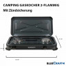 BlueCraft BlueCraft Gaskocher, (Gas-Kochfeld 2 flammen propangas), Campingkocher 2-flammig mit Zundsicherung  Газовая плита BlueCraft, (газовая плита, 2 пламени, пропан), походная плита, 2 пламени, с запальным предохранителем