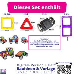 MAGNIKON Magnetische Bausteine MK-34 Das Auto Магнитные конструкторы МК-34 Машина