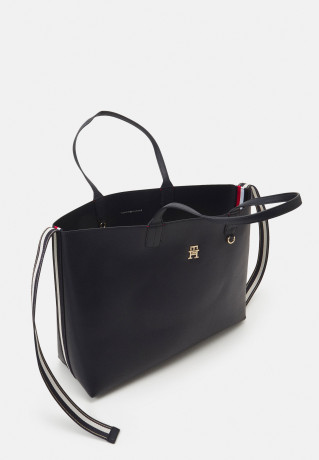Tommy Hilfiger ICONIC TOTE SOLID STRIPE SET Tote bag space blue ICONIC TOTE SOLID STRIPE SET Сумка-тоут космический синий