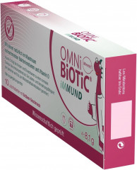 OMNI BIOTIC iMMUND 10stk, Бактерии + витамин D для укрепления иммунитета для детей и взрослых, леденцы с клубничным вкусом, без сахара, 10 шт