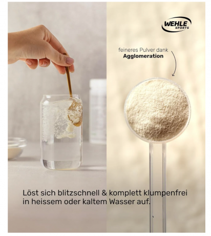 Wehle Sports pulver 1000g, Коллаген гидролизованный порошок, тип I II III, поддержка суставов, кожи и мышц каждый день, без вкуса, Германия, 1000 г