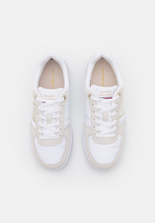 Tommy Hilfiger BASKET WITH WEBBING Trainers white КОРЗИНА С ЛЕНТОЙ Кроссовки белый