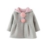 frler frler Hasenohren Mantel fur Baby Madchen Mantel fur Madchen frler кроличьи ушки Пальто для девочки Пальто для девочки