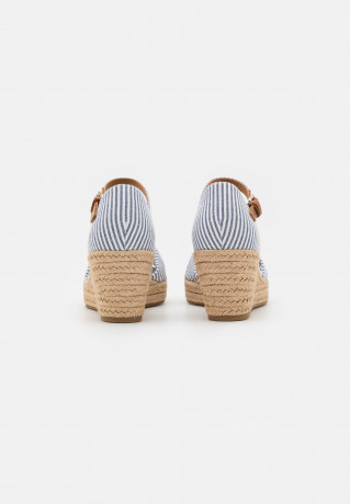 Tommy Hilfiger HIGH WEDGE Platform sandals seersucker/bluecoast HIGH WEDGE Сандалии на платформе Сирсакер / Блюкост