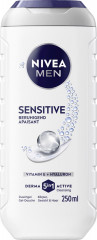 NIVEA MEN 5in1 Duschgel Sensitive, 250 ml, Нивеа Мужской гель для душа и волос 5 в 1, витамин E и гиалурон, для чувствительной кожи, 250 мл