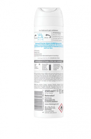 Hidrofugal Deo Spray Antitranspirant Classic 150ml, Гидрофугал Дезодорант-антиперспирант Спрей для тела с нейтральным ароматом, 150 мл