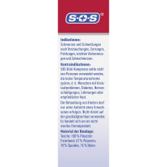 SOS Kuhl-Kompresse, 1 Stuck, SOS Охлаждающий компресс, мгновенное охлаждение без холодильника, при ушибах и растяжениях, 1 шт.