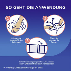 SCHOLL Eingewachsener Zehennagel Pflaster zur Schmerzlinderung, 10 St, Шолль Пластырь при вросшем ногте, обезболивающий, 10 шт
