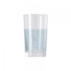 Thomas Thomas Nordic Stripes Ice Blue Becher Glas h: 12,6 cm / 345 ml Стеклянная кружка Thomas Nordic Stripes Ice Blue высотой: 12,6 см / 345 мл