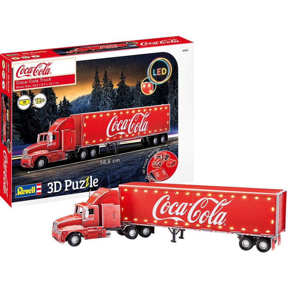 Купить Revell 3D-Puzzle Coca-Cola Truck 3D Пазл Грузовик Coca-Cola в  интернет-магазине Diskontshop.eu Германия всего за 4 498 руб. в