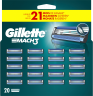 GILLETTE Rasierklingen, Mach3, 20 St, Джилетт Сменные кассеты Mach3 для мужской бритвы, 20 шт.