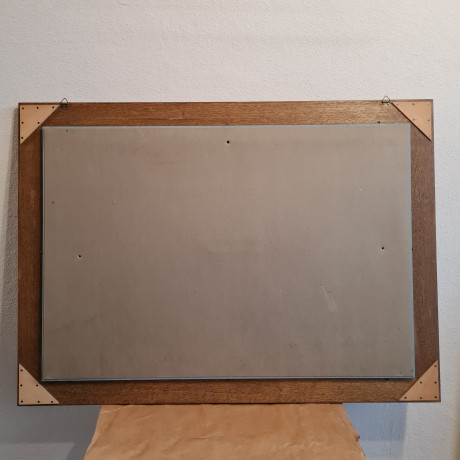 Картина винтажная "Вид на Отель де Виль", в раме, графика, 90,5 x 66 см, Германия, 1960-70гг.