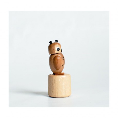 Holzspielzeug Wackelfigur Eule Деревянная игрушка кивая сова