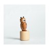 Holzspielzeug Wackelfigur Eule Деревянная игрушка кивая сова