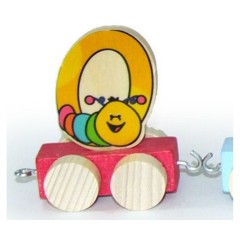 Holzdekoration Zahlenzug Ziffer 0 Деревянное украшение номер поезда № 0