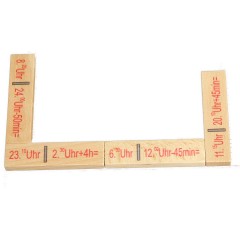 Lernspielzeug Rechendomino Zeit Обучающая игрушка арифметика время домино